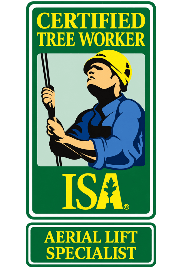 ISA Certified Tree Worker Aerial Lift Specialist credential badge